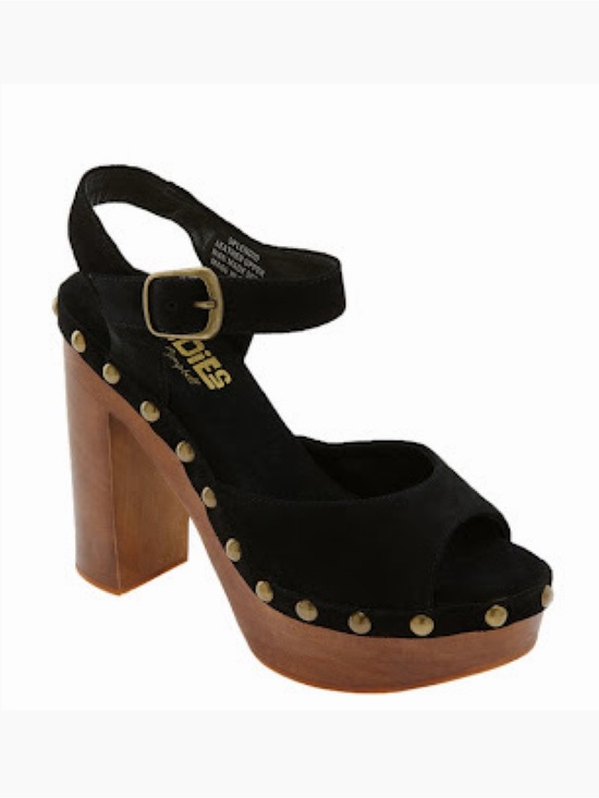 Jeffrey Campbell Shoes - Vintage Y2K Jeffrey Campbell Woodies Splendid suede leather 70s platform heels 7